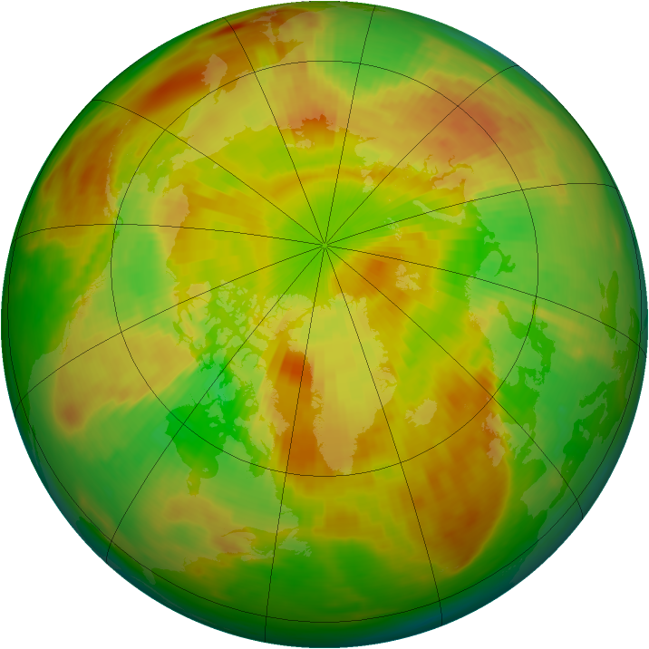 Arctic ozone map for 29 May 1979